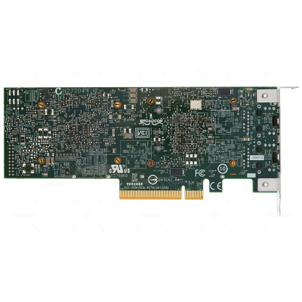 W1GCR LP DELL 57810S DUAL PORT 10GB ADAPTER LOW PROFILE 0W1GCR, BCM957810A1008G